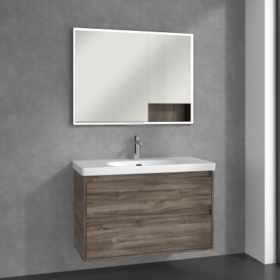 Villeroy & Boch My View+ szafka 100x16,8x75 cm z lustrem Stone Oak B48210RK