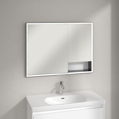 Villeroy & Boch My View+ szafka 100x16,8x75 cm z lustrem Brilliant White B48210VE