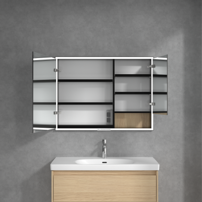 Villeroy & Boch My View+ szafka 100x16,8x75 cm z lustrem Nordic Oak B48210VJ