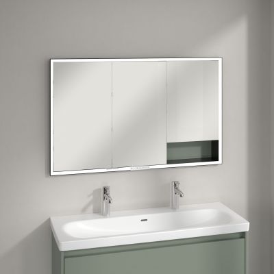 Villeroy & Boch My View+ szafka 120x16,8x75 cm z lustrem Soft Green B48212AF