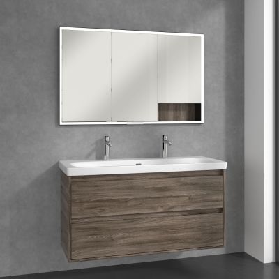 Villeroy & Boch My View+ szafka 120x16,8x75 cm z lustrem Stone Oak B48212RK