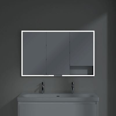 Villeroy & Boch szafka 120x16,8x75 cm z lustrem Brilliant White  B48212VE