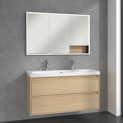 Villeroy & Boch My View+ szafka 120x16,8x75 cm z lustrem Nordic Oak B48212VJ