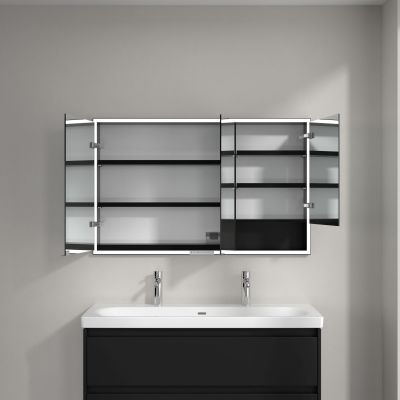 Villeroy & Boch My View+ szafka 120x16,8x75 cm z lustrem Volcano Black B48212VL