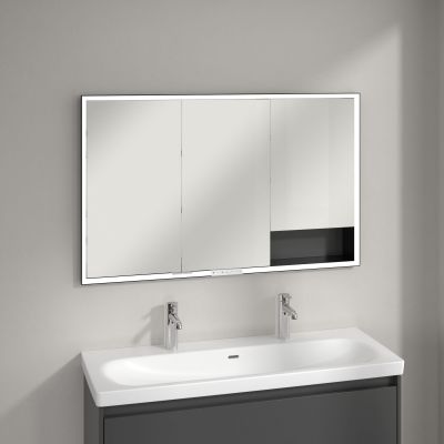 Villeroy & Boch My View+ szafka 120x16,8x75 cm z lustrem grafitowa B48212VR