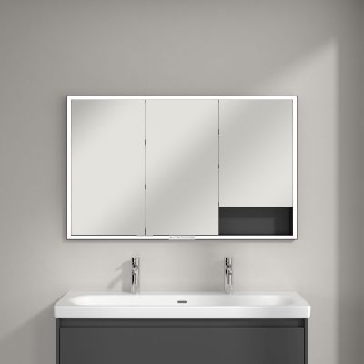 Villeroy & Boch My View+ szafka 120x16,8x75 cm z lustrem grafitowa B48212VR