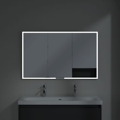 Villeroy & Boch My View+ szafka 120x16,8x75 cm z lustrem grafitowa B48212VR