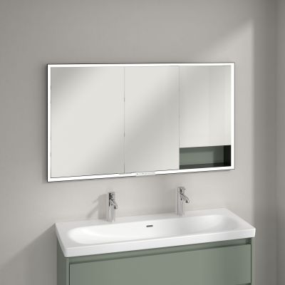 Villeroy & Boch My View+ szafka 130x16,8x75 cm z lustrem soft green B48213AF