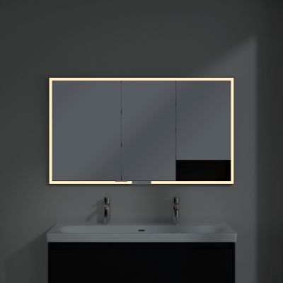 Villeroy & Boch My View+ szafka 130x16,8x75 cm z lustrem Volcano Black B48213VL