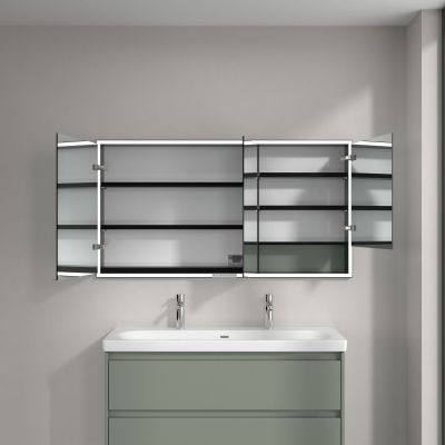 Villeroy & Boch My View+ szafka 140x16,8x75 cm z lustrem zielona B48214AF