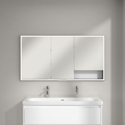 Villeroy & Boch szafka 140x16,8x75 cm z lustrem biała B48214VE