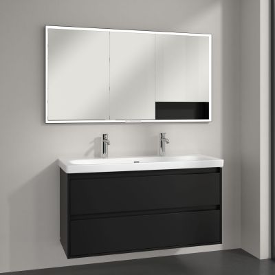 Villeroy & Boch My View+ szafka 140x16,8x75 cm z lustrem Volcano Black B48214VL