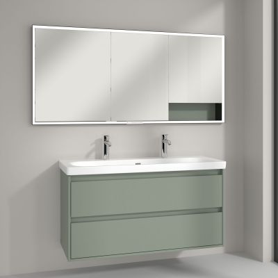 Villeroy & Boch My View+ szafka 160x16,8x75 cm z lustrem  soft green B48216AF