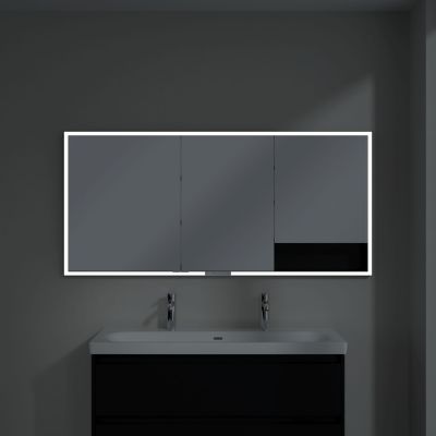 Villeroy & Boch My View+ szafka 160x16,8x75 cm z lustrem Volcano Black B48216VL