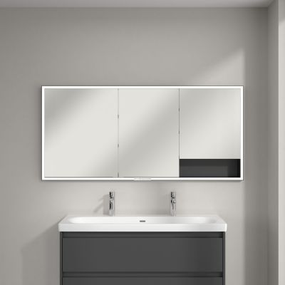 Villeroy & Boch My View+ szafka 160x16,8x75 cm z lustrem grafitowa B48216VR