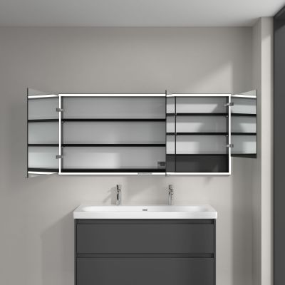 Villeroy & Boch My View+ szafka 160x16,8x75 cm z lustrem grafitowa B48216VR