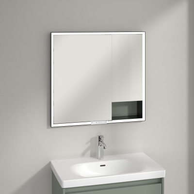 Villeroy & Boch My View+ szafka 80x16,8x75 cm z lustrem  Soft Green B48280AF