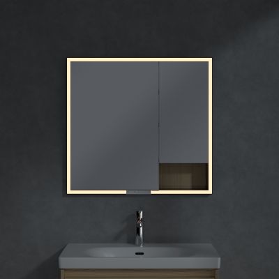 Villeroy & Boch My View+ szafka 80x16,8x75 cm z lustrem do zabudowy Nordic Oak B48280VJ