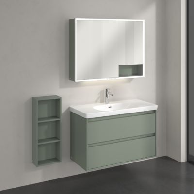 Villeroy & Boch My View+ szafka 30x16,7x75 cm boczna wisząca Soft Green B85530AF