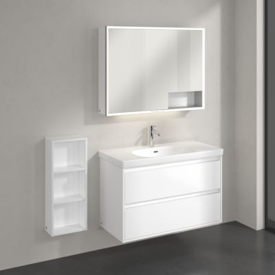 Villeroy & Boch My View+ szafka 30x16,7x75 cm boczna wisząca Brilliant White B85530VE