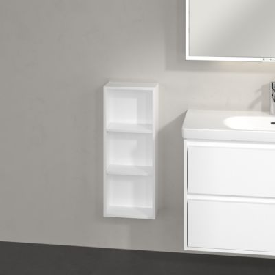 Villeroy & Boch My View+ szafka 30x16,7x75 cm boczna wisząca Brilliant White B85530VE