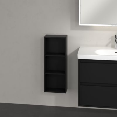 Villeroy & Boch My View+ szafka 30x16,7x75 cm boczna wisząca Volcano Black B85530VL