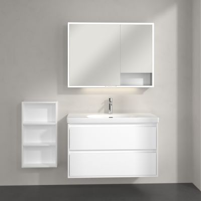 Villeroy & Boch My View+ szafka 40x16,7x75 cm boczna wisząca Brilliant White B85540VE