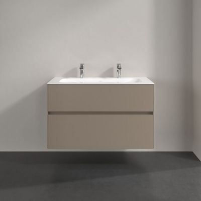 Villeroy & Boch Collaro szafka 99,6x49,8x60,3 cm podumywalkowa wisząca Taupe C13900VM