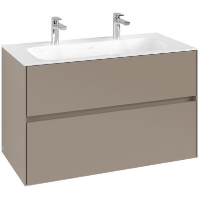 Villeroy & Boch Collaro szafka 99,6x49,8x60,3 cm podumywalkowa wisząca Taupe C13900VM