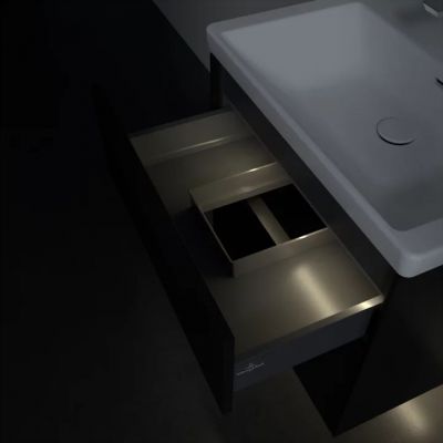 Villeroy & Boch Subway 3.0 szafka 62,2x47,8x57,6 cm podumywalkowa wisząca Volcano Black C576L1VL