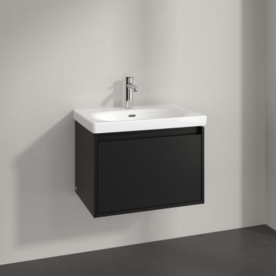 Villeroy & Boch Skyla szafka 62,2x43,9x43,6 cm podumywalkowa wisząca Volcano Black C78500VL
