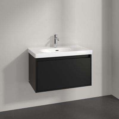 Villeroy & Boch Skyla szafka 77,2x43,9x43,6 cm podumywalkowa wisząca Volcano Black C78600VL