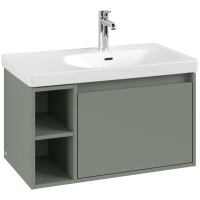 Villeroy & Boch Skyla szafka 77,2x43,9x43,6 cm podumywalkowa wisząca prawa Soft Green C78700AF