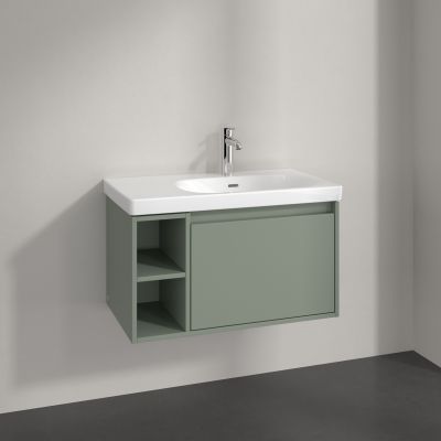 Villeroy & Boch Skyla szafka 77,2x43,9x43,6 cm podumywalkowa wisząca prawa Soft Green C78700AF
