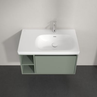 Villeroy & Boch Skyla szafka 77,2x43,9x43,6 cm podumywalkowa wisząca prawa Soft Green C78700AF