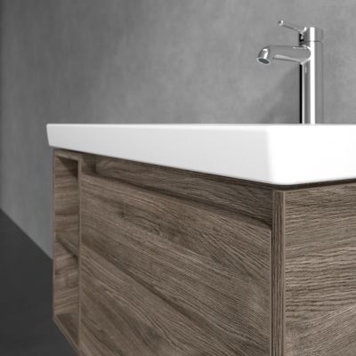 Villeroy & Boch Skyla szafka 77,2x43,9x43,6 cm podumywalkowa wisząca prawa Stone Oak C78700RK