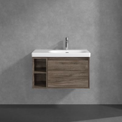 Villeroy & Boch Skyla szafka 77,2x43,9x43,6 cm podumywalkowa wisząca prawa Stone Oak C78700RK