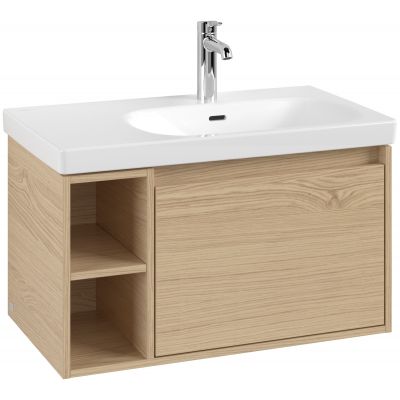 Villeroy & Boch Skyla szafka 77,2x43,9x43,6 cm podumywalkowa wisząca prawa Nordic Oak C78700VJ