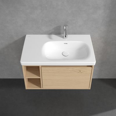 Villeroy & Boch Skyla szafka 77,2x43,9x43,6 cm podumywalkowa wisząca prawa Nordic Oak C78700VJ