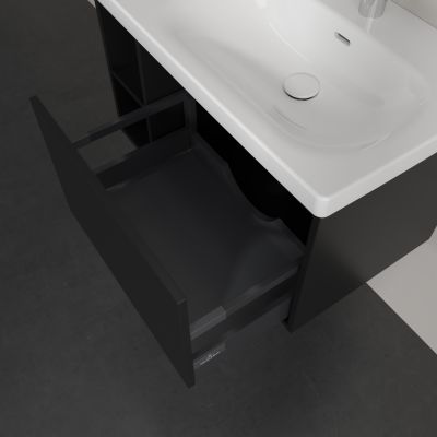Villeroy & Boch Skyla szafka 77,2x43,9x43,6 cm podumywalkowa wisząca prawa Volcano Black C78700VL