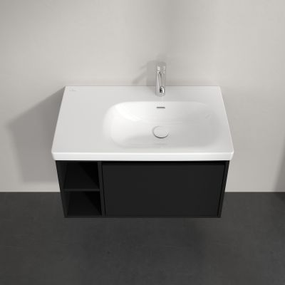 Villeroy & Boch Skyla szafka 77,2x43,9x43,6 cm podumywalkowa wisząca prawa Volcano Black C78700VL
