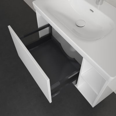Villeroy & Boch Skyla szafka 77,2x43,9x43,6 cm podumywalkowa wisząca lewa Brilliant White C78800VE