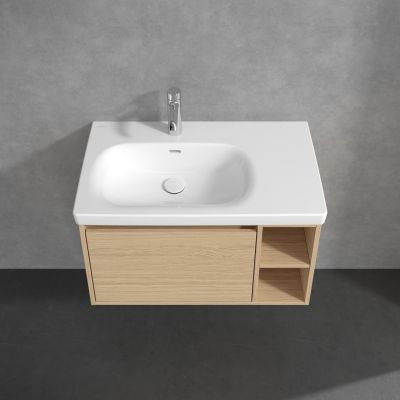 Villeroy & Boch Skyla szafka 77,2x43,9x43,6 cm podumywalkowa wisząca lewa Nordic Oak C78800VJ