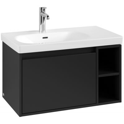 Villeroy & Boch Skyla szafka 77,2x43,9x43,6 cm podumywalkowa wisząca lewa Volcano Black C78800VL