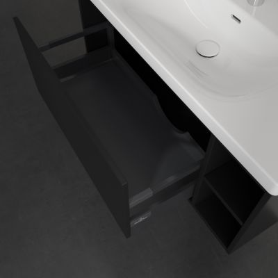 Villeroy & Boch Skyla szafka 97,2x43,9x43,6 cm podumywalkowa wisząca Volcano Black C79100VL