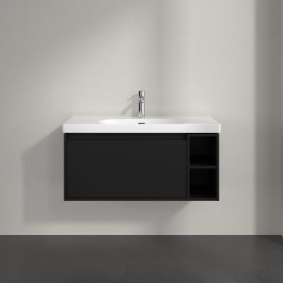 Villeroy & Boch Skyla szafka 97,2x43,9x43,6 cm podumywalkowa wisząca Volcano Black C79100VL