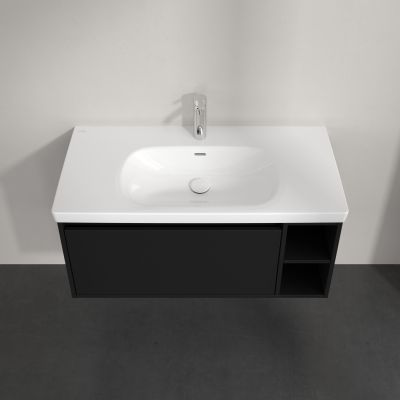Villeroy & Boch Skyla szafka 97,2x43,9x43,6 cm podumywalkowa wisząca Volcano Black C79100VL