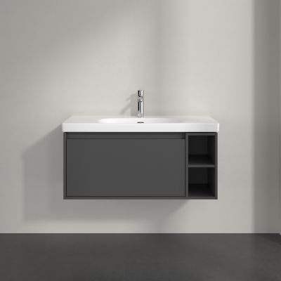 Villeroy & Boch Skyla szafka 97,2x43,9x43,6 cm podumywalkowa wisząca Graphite C79100VR