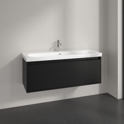 Villeroy & Boch Skyla szafka 117,2x43,9x43,6 cm podumywalkowa wisząca Volcano Black C79200VL