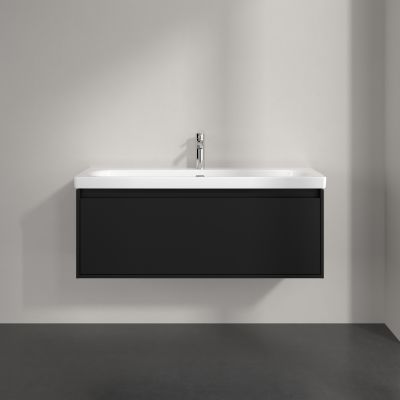 Villeroy & Boch Skyla szafka 117,2x43,9x43,6 cm podumywalkowa wisząca Volcano Black C79200VL
